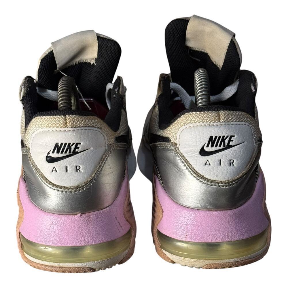 Nike Air Max Excee Women’s Size 9 White Black Pink Metallic Silver Running Shoes - Picture 5 of 8